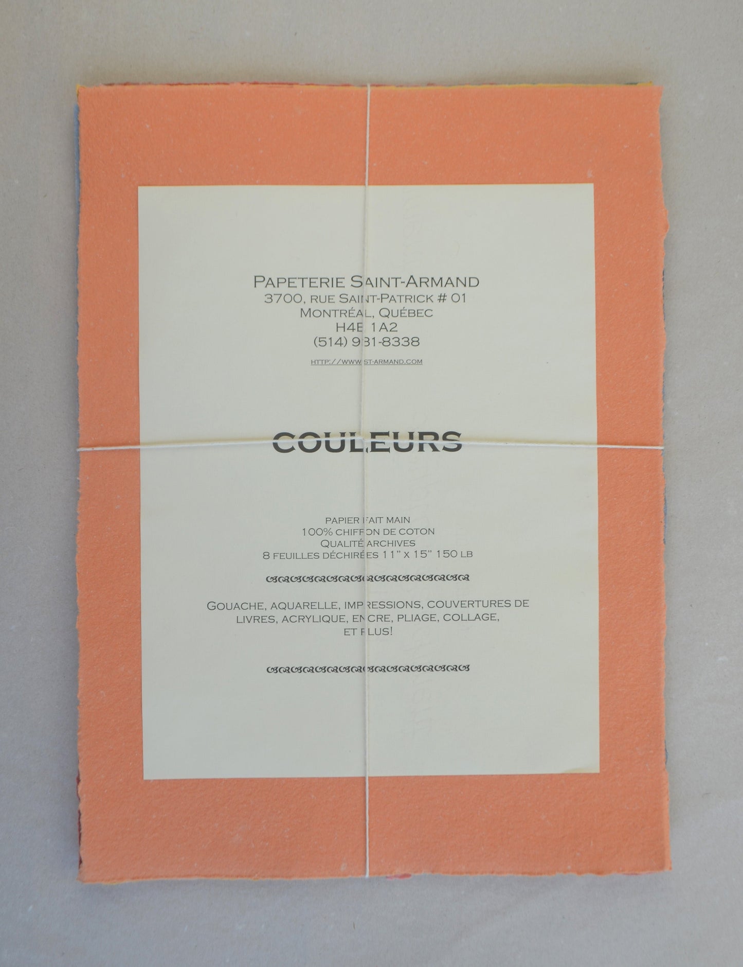 PAQUET DE 8 FEUILLES 11*15 (Couleurs vives)